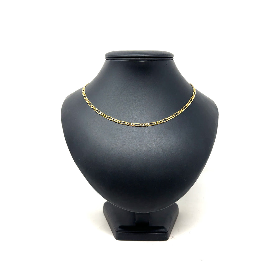 9ct Yellow Gold Figaro Chain (18")