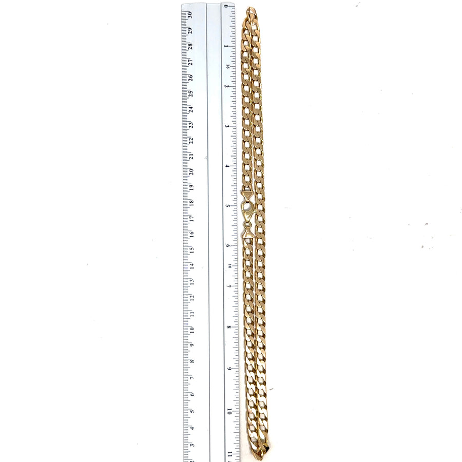 9ct Yellow Gold Curb Chain (22")