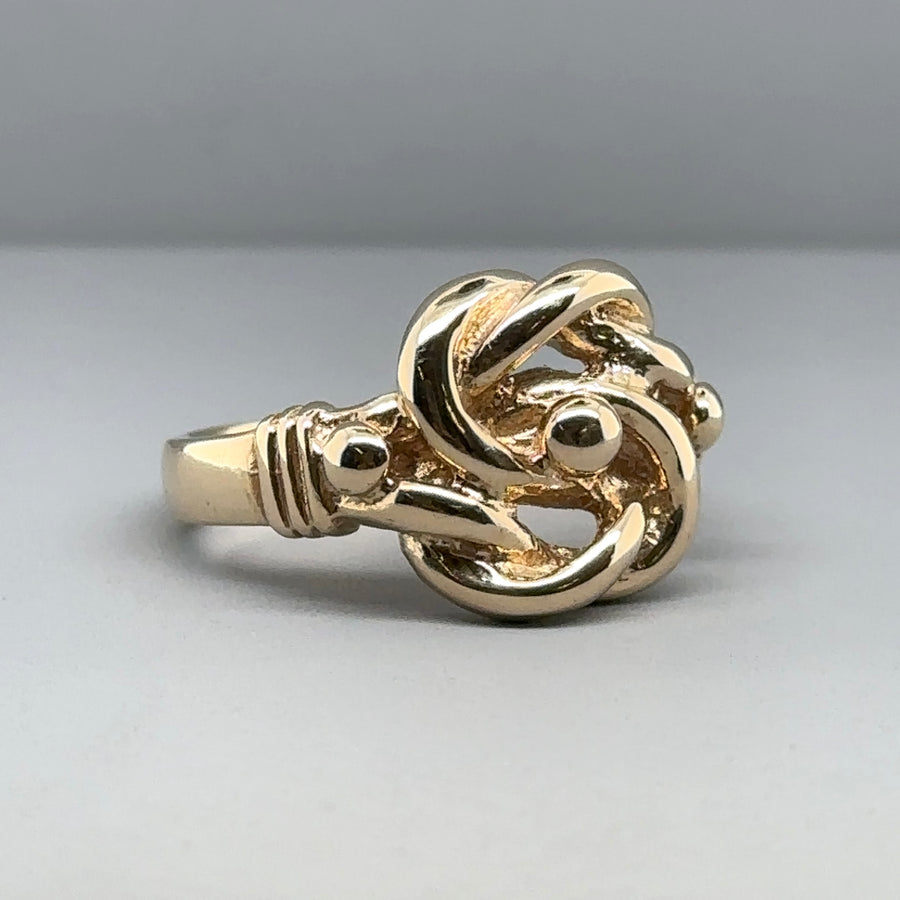 9ct Yellow Gold Knot Ring - Size P
