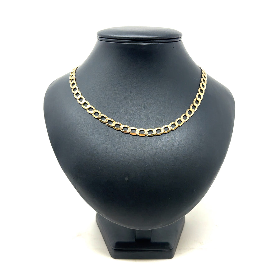 9ct Yellow Gold Curb Chain (21")