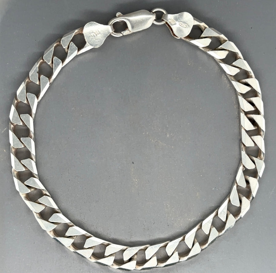 Sterling Silver Curb Bracelet