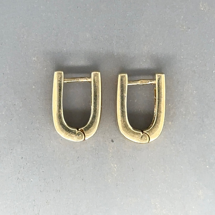 9ct Yellow Gold Small Huggie Hoop Earrings