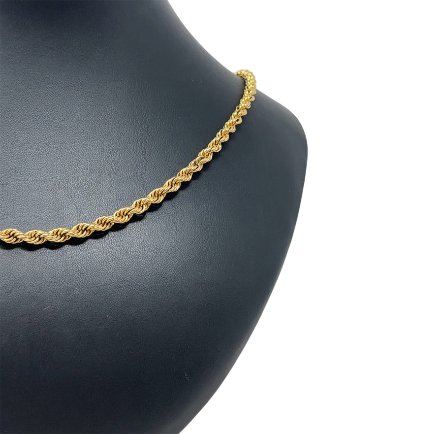 9ct Yellow Gold Rope Chain (24")
