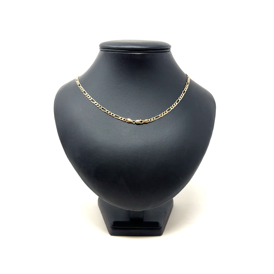 9ct Yellow Gold Figaro Chain (23")