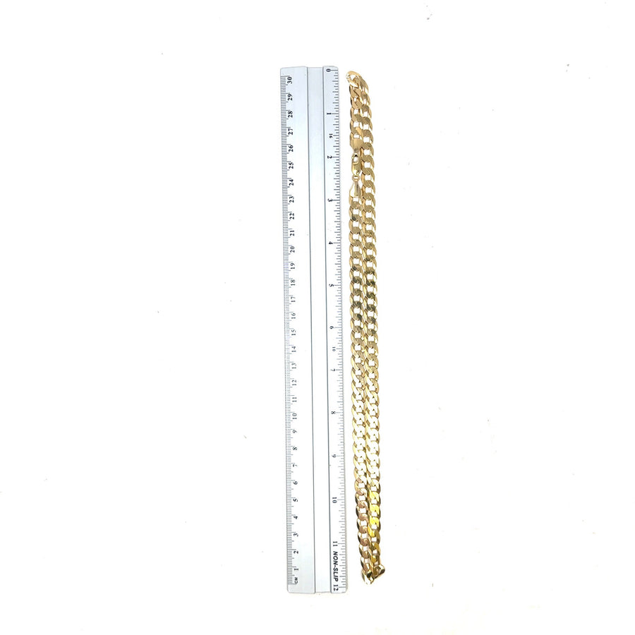 9ct Yellow Gold Curb Chain (24")