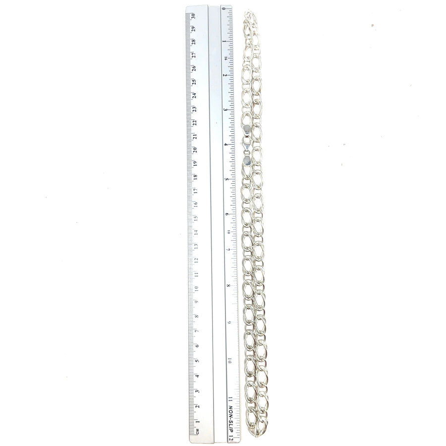 Sterling Silver Fancy Link Chain (24")