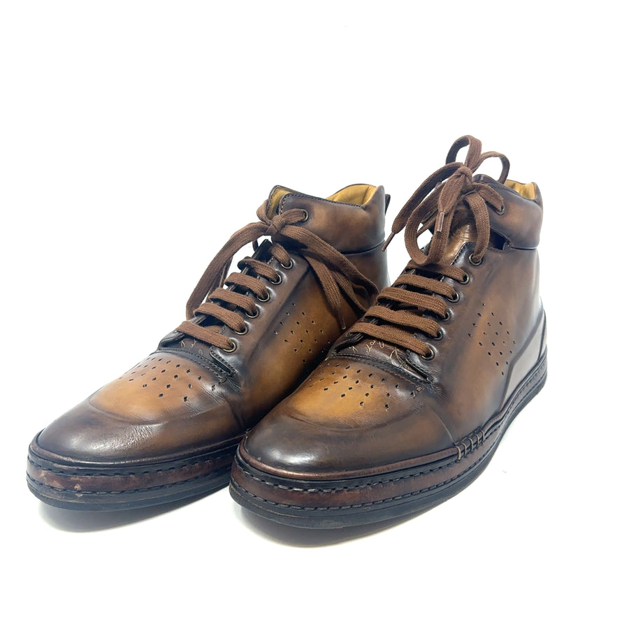 Pre-Owned Leather Brown Berluti Boots - UK Size 12 (EU 47)