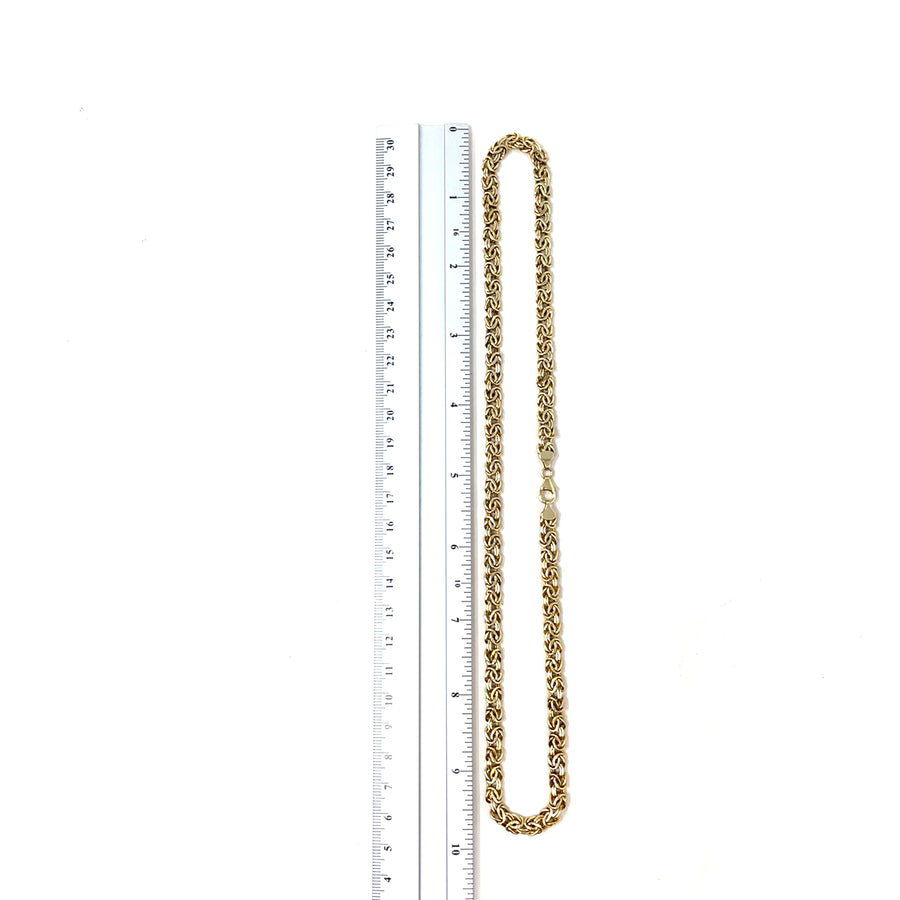 9ct Yellow Gold Byzantine Chain (20")