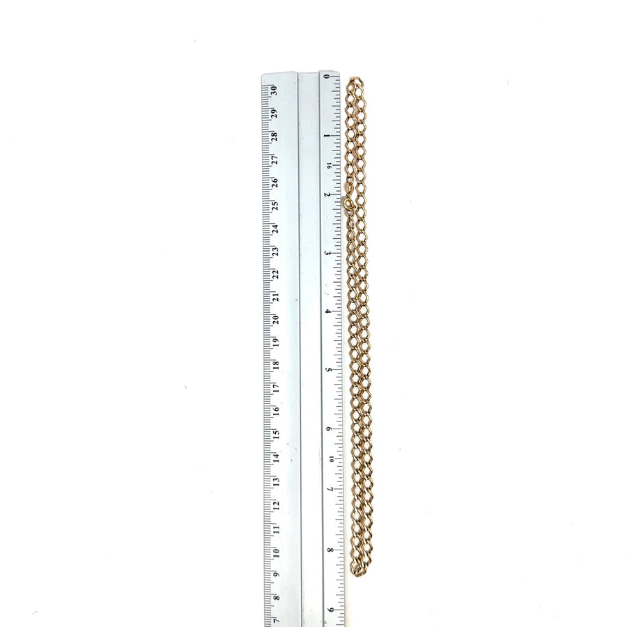 9ct Yellow Gold Loose Curb Chain (16")