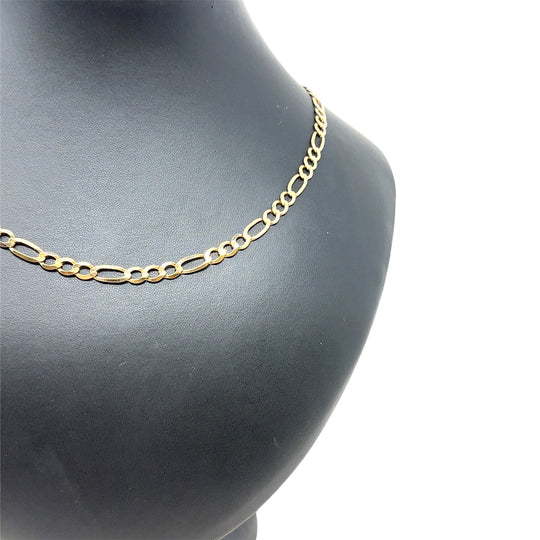9ct Yellow Gold Figaro Chain (24")