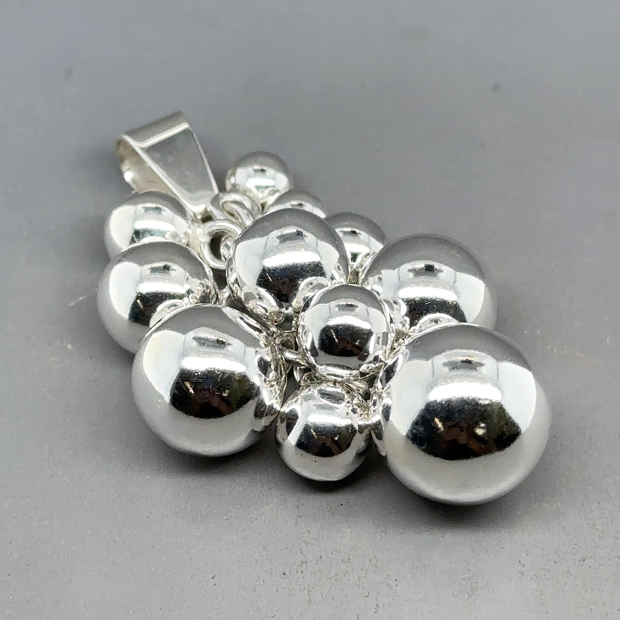 Sterling Silver Multiple Ball Drop Pendant NEW!