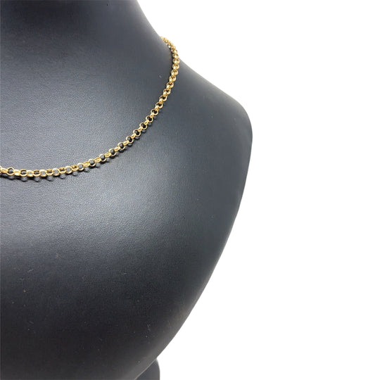 9ct Yellow Gold Belcher Chain (16")