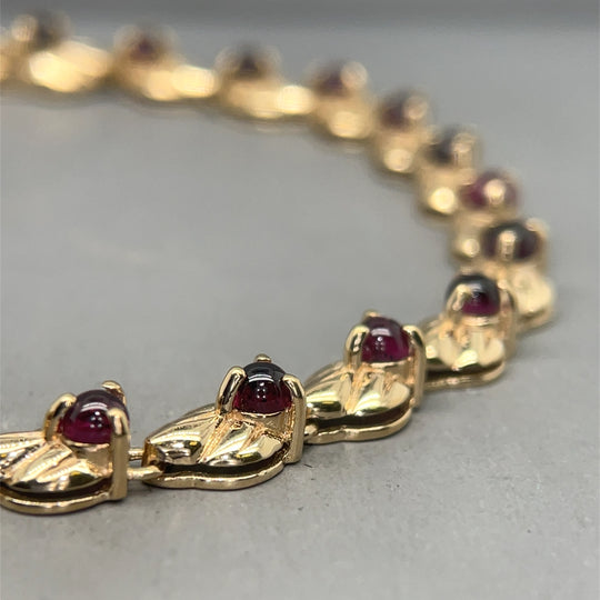 9ct Yellow Gold Tourmaline Bracelet