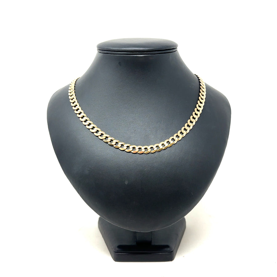 9ct Yellow Gold Curb Chain (21")