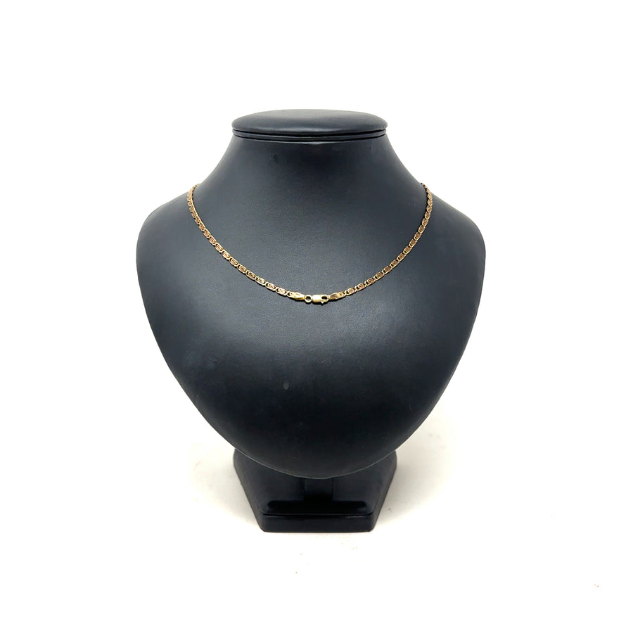 9ct Yellow Gold Fancy Link Chain (25")