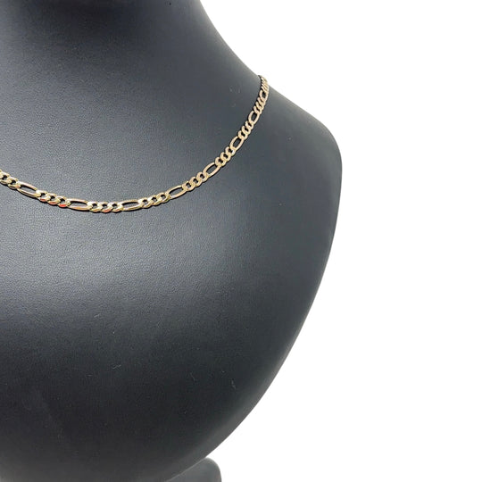 9ct Yellow Gold Figaro Chain (23")