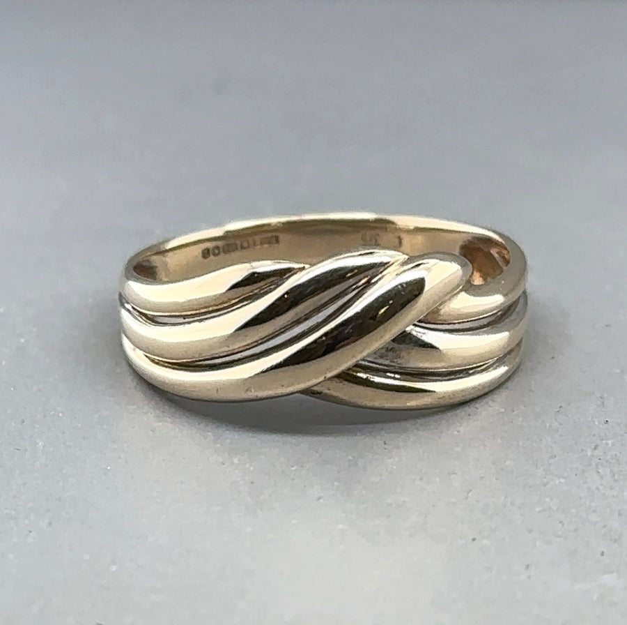 9ct Yellow Gold Fancy Ring - Size N