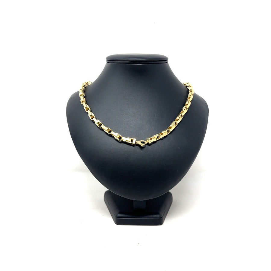 14ct Yellow Gold Fancy Link Chain (27")