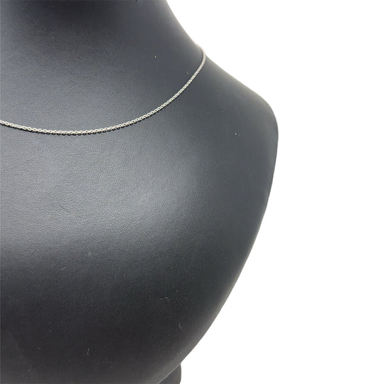 Platinum Fine Rolo Link Chain (16")