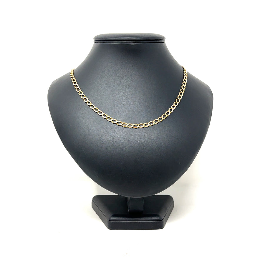9ct Yellow Gold Curb Chain (22")