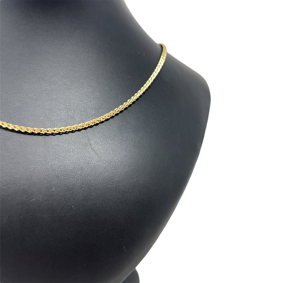 9ct Yellow Gold Fancy Link Chain (20")