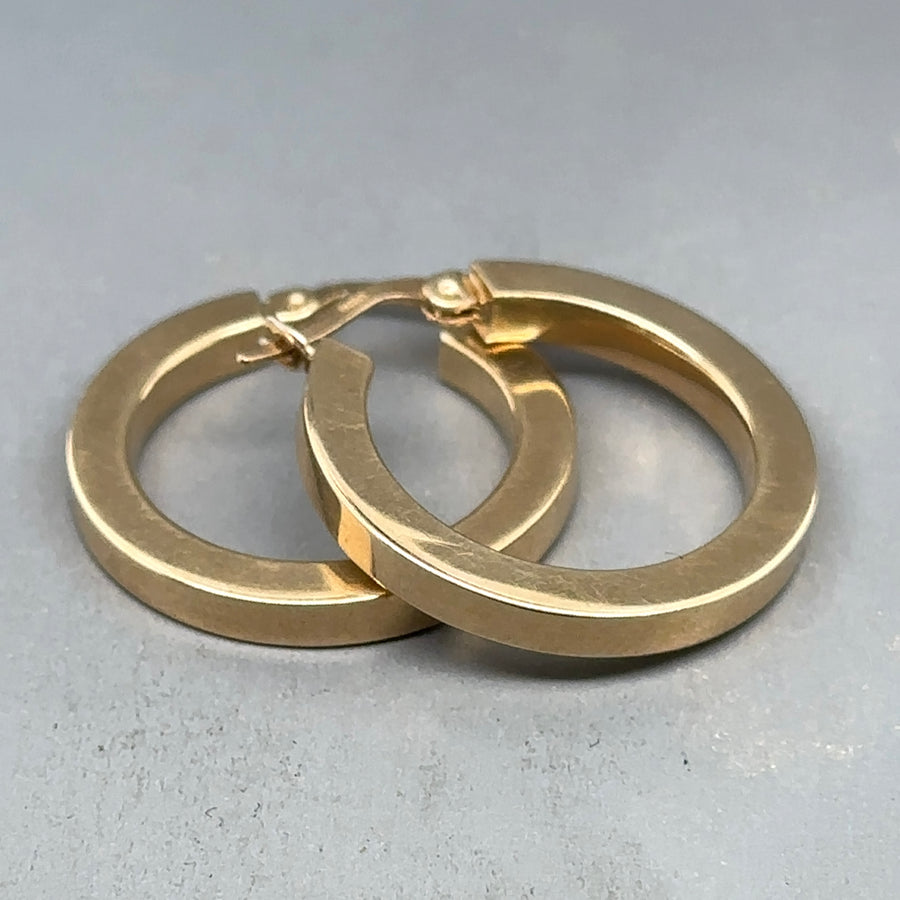 9ct Yellow Gold Hoop Earrings