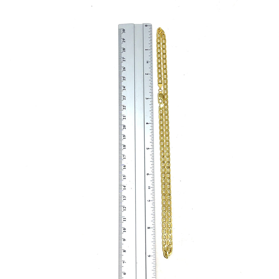 9ct Yellow Gold Marine Link Chain (18")