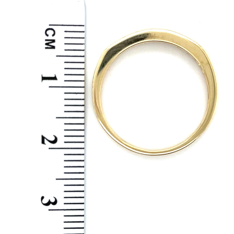 18ct Yellow Gold Diamond Half Eternity Ring (c. 0.33ct) - Size N 1/2
