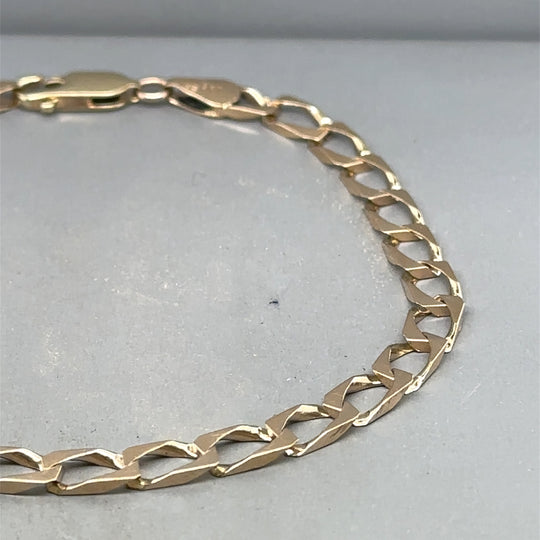 9ct Yellow Gold Curb Bracelet