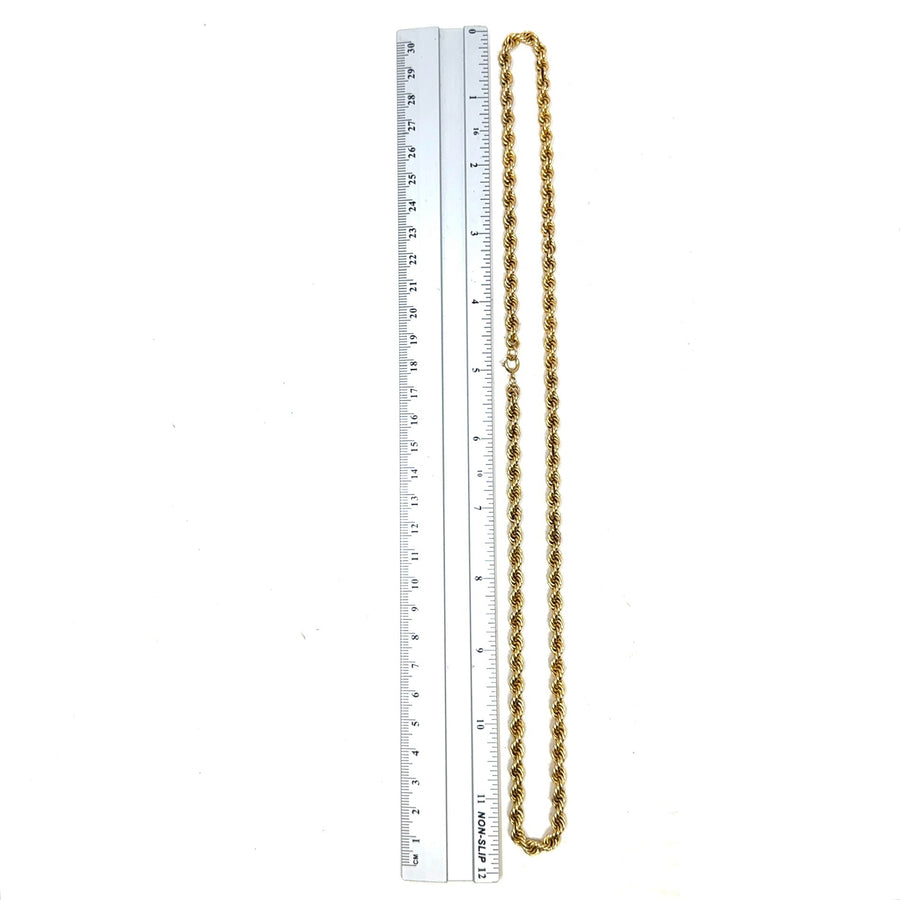 9ct Yellow Gold Rope Chain (24")
