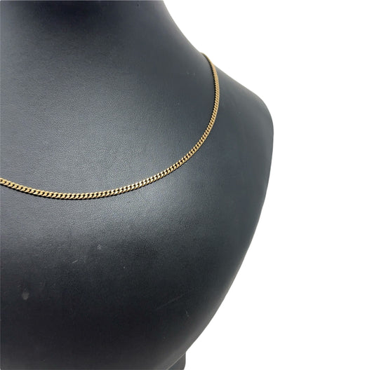 9ct Yellow Gold Curb Chain (21")