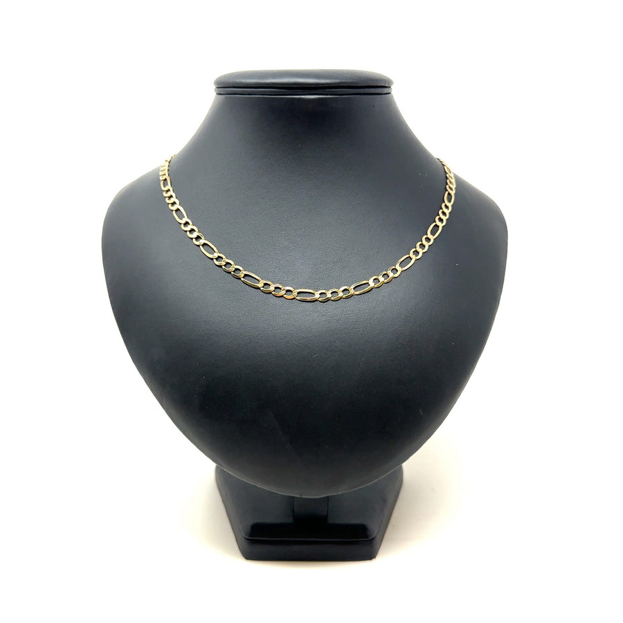 9ct Yellow Gold Figaro Chain (24")