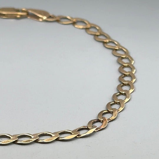 9ct Yellow Gold Curb Bracelet