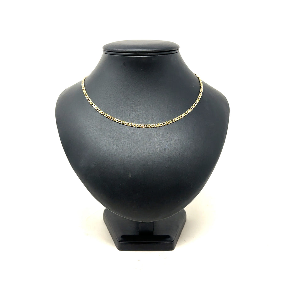 9ct Yellow Gold Fancy Link Chain (18")