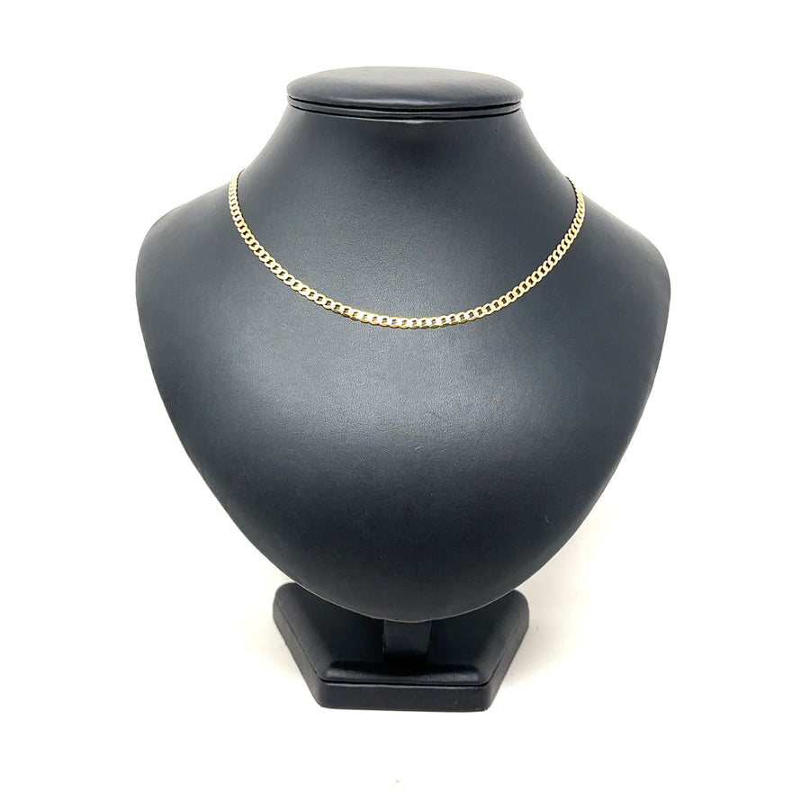 9ct Yellow Gold Curb Chain (18")