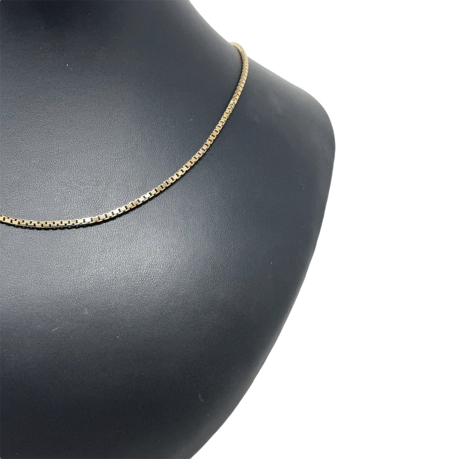9ct Yellow Gold Box Chain (23")