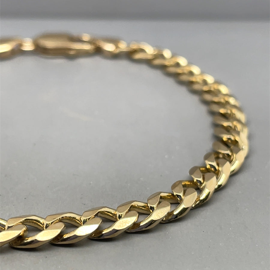 9ct Yellow Gold Curb Bracelet