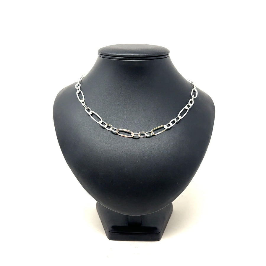 Sterling Silver Open Link Necklace (20") NEW!