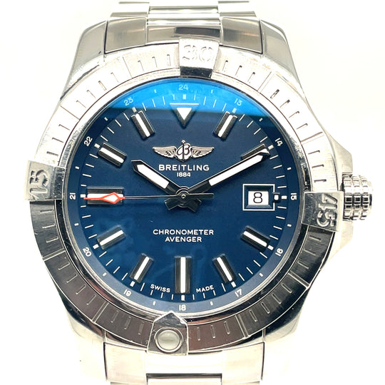 Pre-Owned Stainless Steel Avenger Breitling Watch (Gents)