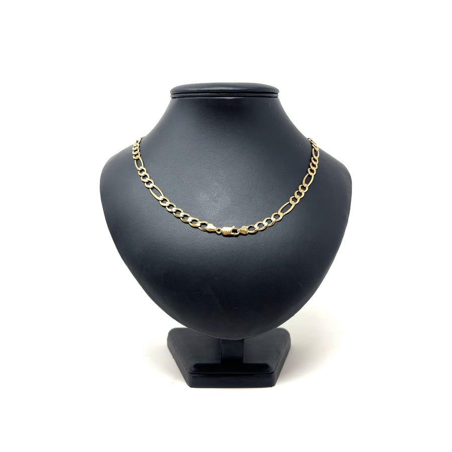 9ct Yellow Gold Figaro Chain (28")