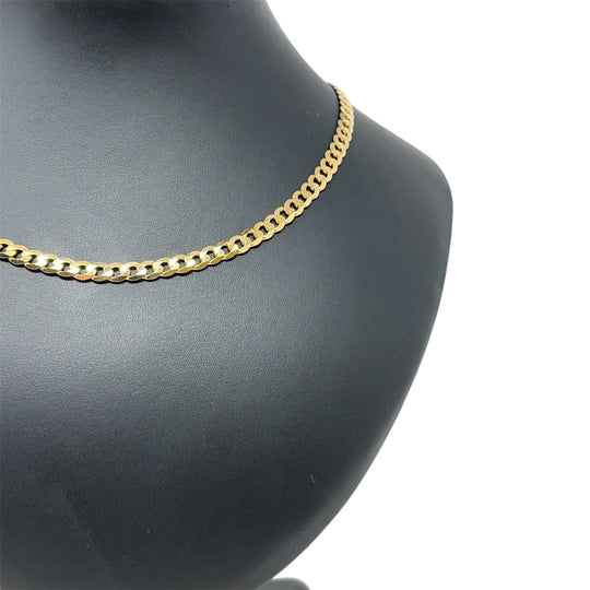 9ct Yellow Gold Curb Chain (18")