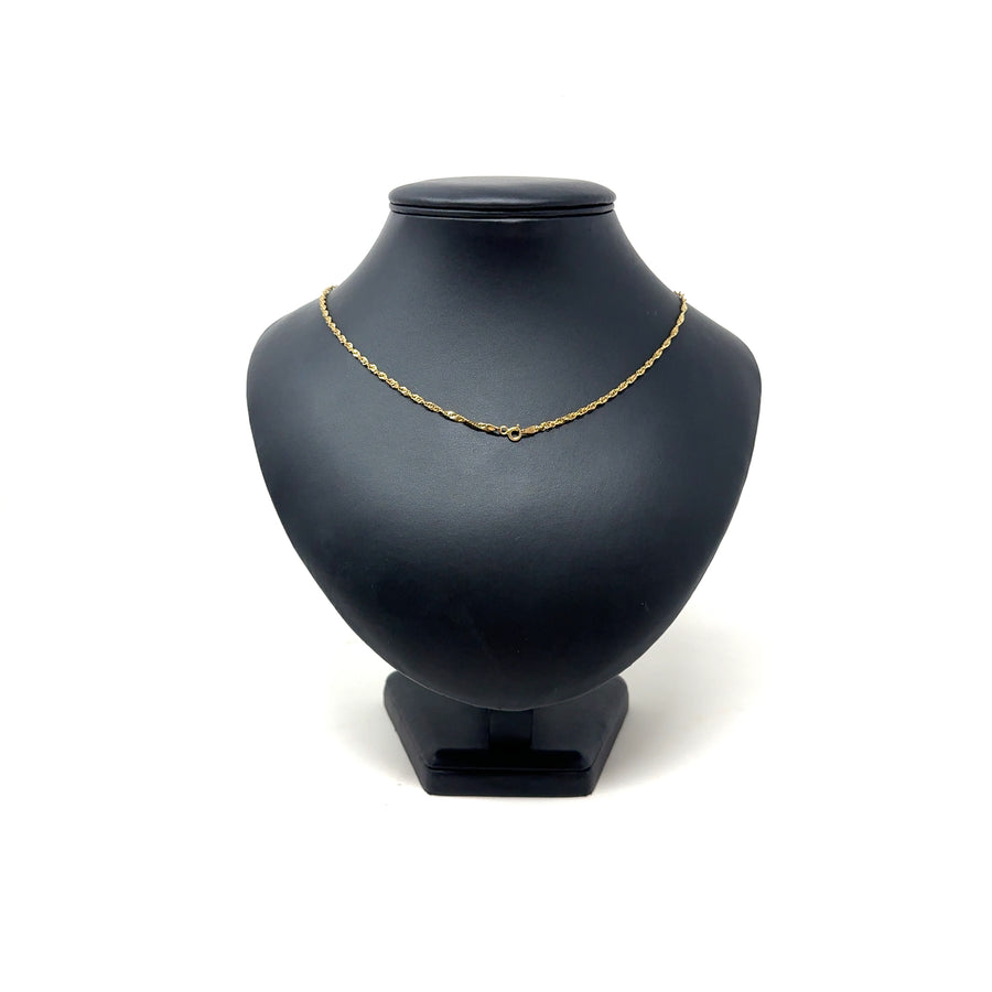 9ct Yellow Gold Twist Chain (24")
