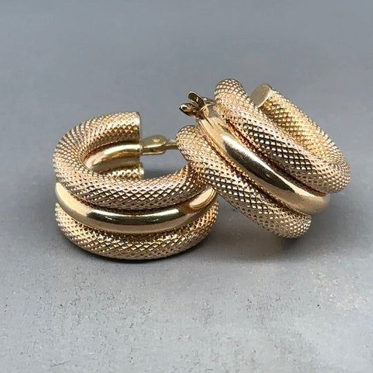 9ct Yellow Gold Hoop Earrings