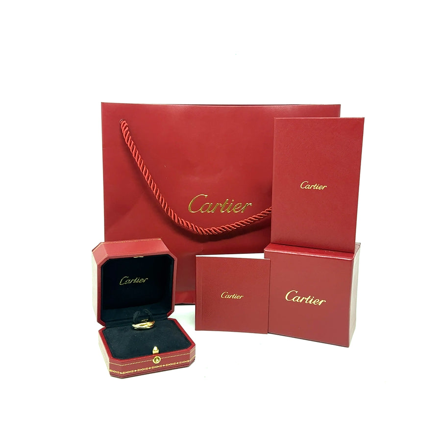18ct Tri-Colour Trinity Cartier Ring - Size L