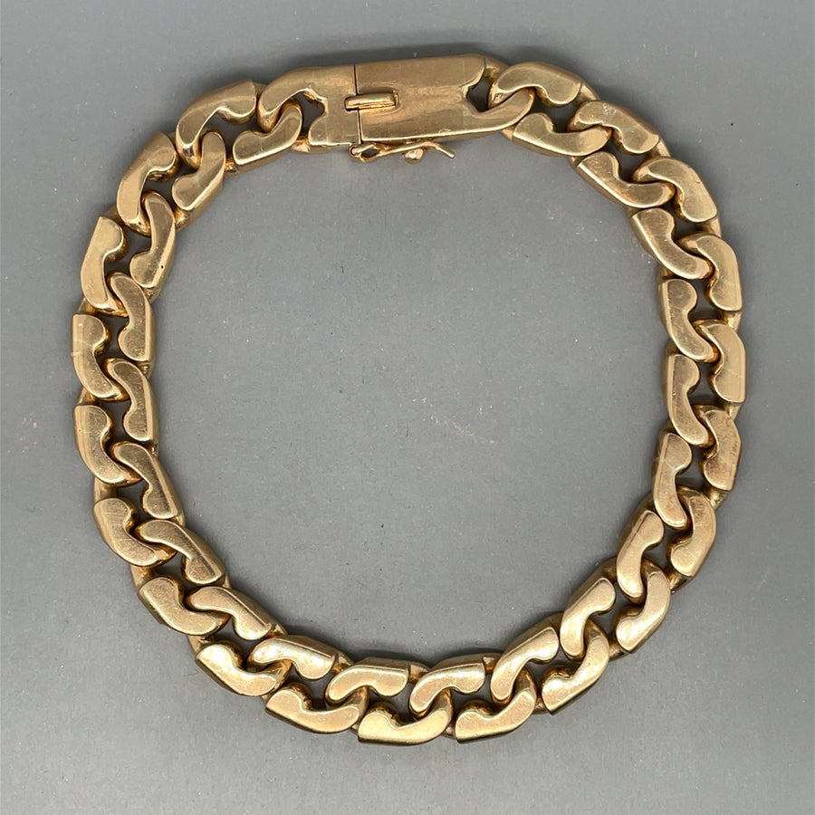 9ct Yellow Gold Fancy Link Bracelet