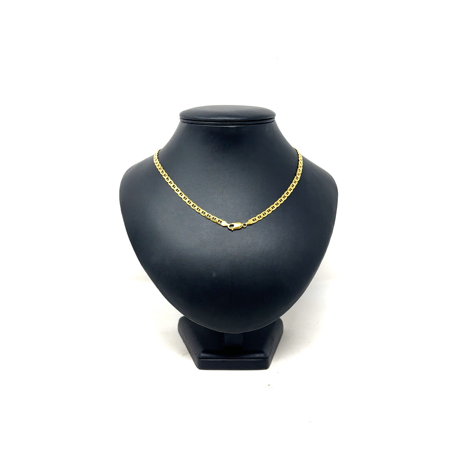 9ct Yellow Gold Marine Link Chain (18")