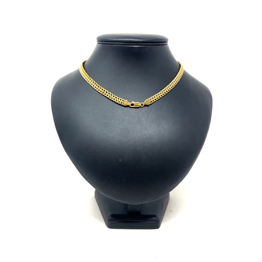9ct Yellow Gold Fancy Link Chain (15")