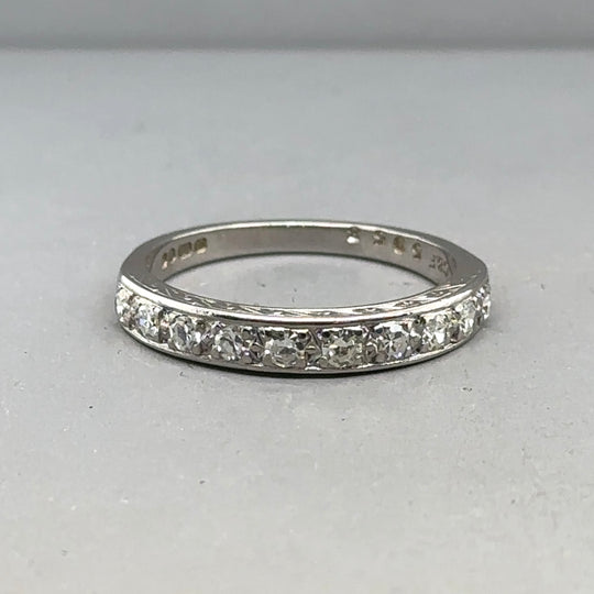 18ct White Gold Diamond Ring (c. 0.40ct) - Size O
