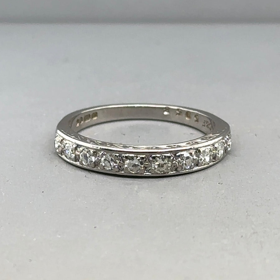 18ct White Gold Diamond Ring (c. 0.40ct) - Size O