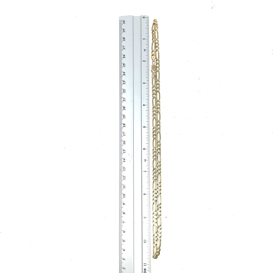9ct Yellow Gold Figaro Chain (22")
